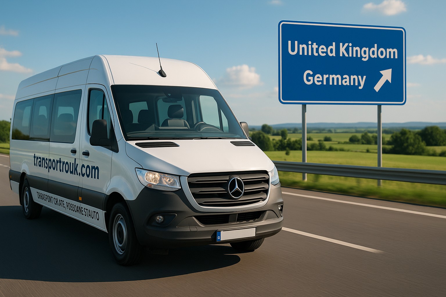Microbuz transport persoane România–Germania–UK